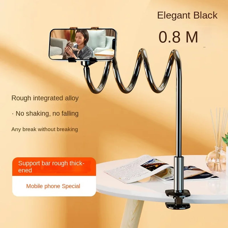 Universal Phone Holder Bed Desk Clip Lazy Flexible Gooseneck Clamp Long Arms Mount for Iphone 8/7/6 Bed Desk Mobile Phone Holder