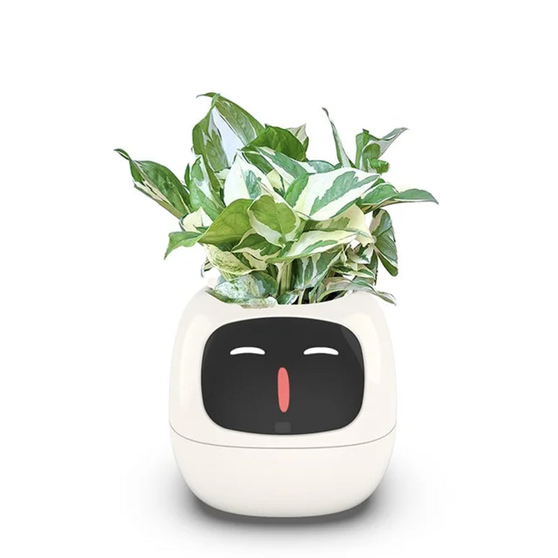 Indoor Creative Interaction Tamagotchi Cute Pet Small Smart Flower Pot APP Control Flowerpot Let Your Plants Express Emotions