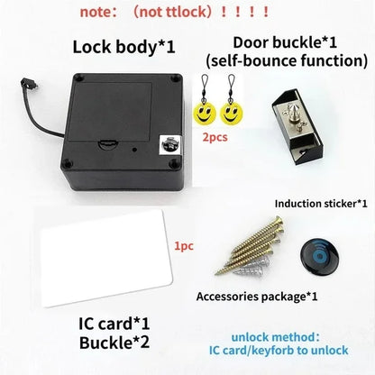 Invisible Drawer Door Lock Smart Electronic Lock IC Card Ttlock App NFC Unlock Keyless Cabinet Locker Furniture Wooden Door Lock