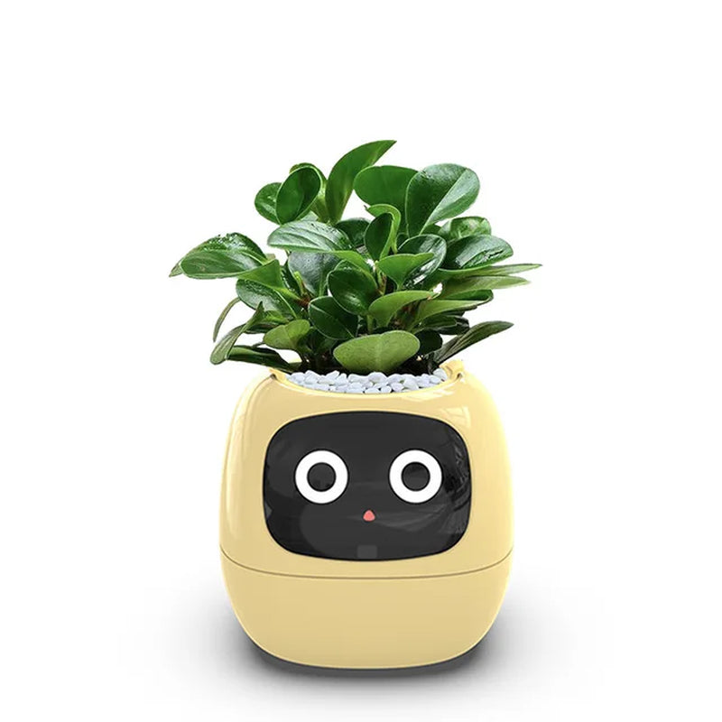 Indoor Creative Interaction Tamagotchi Cute Pet Small Smart Flower Pot APP Control Flowerpot Let Your Plants Express Emotions