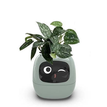 Indoor Creative Interaction Tamagotchi Cute Pet Small Smart Flower Pot APP Control Flowerpot Let Your Plants Express Emotions